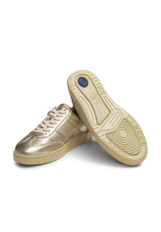 blendender Sneaker Hirschleder gold