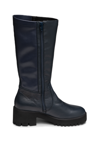 atemberaubender Stiefel Lammnappa marine