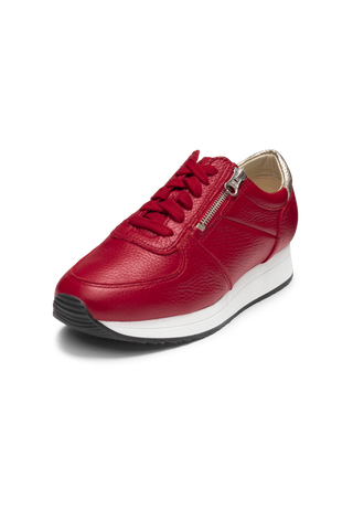 sagenhafter Sneaker Hirschleder rot