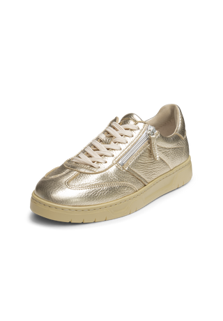 blendender Sneaker Hirschleder gold