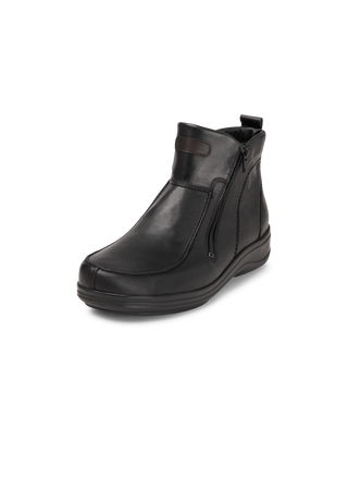 meisterlich-warmer Stiefel Nappaleder schwarz