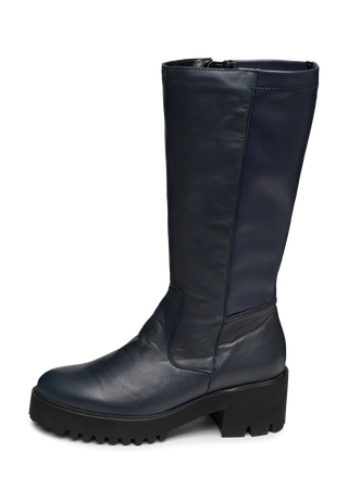 atemberaubender Stiefel Lammnappa marine